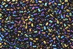 Bugle Bead, Vintage, Czechoslovakian, 2MM, #1, Blue Iris