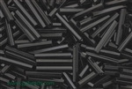 Bugle Bead, Vintage, Czechoslovakian, Hex Cut, 16MM, Black