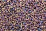 Bugle Bead, 2MM, #1, Czechoslovakian, Vintage, Hex Cut, Matte Finish, Brown Iris