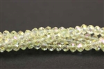 Bead, Crystal, Faceted Rondelle, 3MM X 4MM, Champagne AB