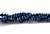 Bead, Crystal, 3MM X 4MM, Faceted Rondelle, Blue Metallic