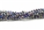 Bead, Crystal, 3MM X 4MM, Faceted Rondelle, Crystal 1/2 Blue Iris