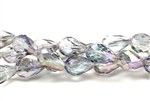 12MM X 8MM Tear Drop Crystal / Crystal Light Purple Iris