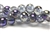 10MM Faceted Round Crystal / Gray Light Purple Iris