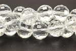 10MM Faceted Round Crystal / Crystal