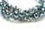 Bead, Crystal, Faceted, Rondelle, 8MM X 10MM, Gray Blue, Green Iris