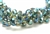 Bead, Crystal, Faceted, Rondelle, 8MM X 10MM, Gray, Green Iris