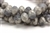 Bead, Crystal, Rondelle, Faceted, 10MM X 12MM, Matte, Gray Silver Metallic