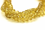 Bead, Crystal, Rondelle, Faceted, 6MM X 8MM, Light Topaz