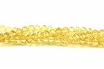 Bead, Crystal, Rondelle, Faceted, 3MM X 4MM, Citrine
