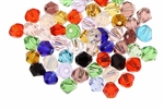 Bead, Crystal, Bicone, Faceted, 4MM, Mixed Color