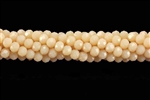Bead, Crystal, 3MM X 4MM, Rondelle, Ivory