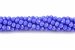 Bead, Crystal, 3MM X 4MM, Rondelle, Royal Blue