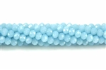 Bead, Crystal, 3MM X 4MM, Rondelle, Light Baby Blue