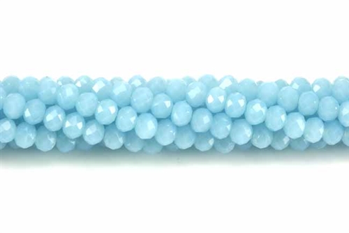 Bead, Crystal, 3MM X 4MM, Rondelle, Light Baby Blue