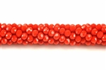 Bead, Crystal, 3MM X 4MM, Rondelle, Red
