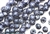 8MM X 8MM Mushroom Button Czech Beads / Granite Galaxy Lapis
