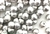 9MM X 8MM Mushroom Button Czech Beads / Silver