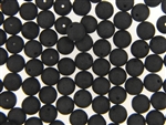 Black Matte Finish Czech Bead / Round 8MM