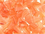 Orange Matte Finish Czech Bead / 13MM X 13MM