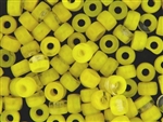 Czech Crow Beads / 6MM X 9MM Crystal Yellow