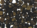 Black Czech Bead / Flower 9MM X 10MM