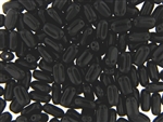 Black Czech Bead / Rectangle 10MM X 6MM