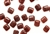 Bead, Czech, Rectangle, Glass, 10MM, Cranberry