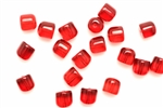 Bead, Czech, Gum Drop, Vintage, Glass, 8MM, Ruby