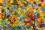 Bead, Czech, E-Bead, Mixed Color, Glass, 6MM