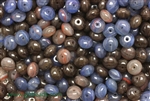 Bead, Czech, Rondelle, Mixed Color, Glass, 9MM