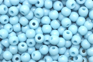 Bead, Czech, Vintage, Montessori Beads, Round, 7MM, Light Blue