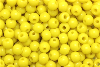 Bead, Czech, Vintage, Montessori Beads, Round, 7MM, Yellow