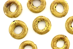 Mustard Yellow Earth Tone Porcelain Beads / Small Ring