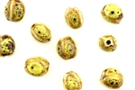 Mustard Yellow Earth Tone Porcelain Beads / Small Squared Barrel
