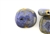 Purple Earth Tone Porcelain Beads / Puffed Square