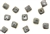 Grey Earth Tone Porcelain Beads / Small Cube