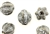 Grey Earth Tone Porcelain Beads / 21MM Fluted Round