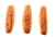 Burnt Orange Earth Tone Porcelain Beads / Square Tube