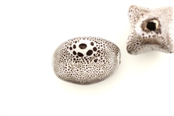 Mocha Earth Tone Porcelain Beads / Squared Oval