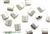 Pewter Beads / 7MM Square,Silver
