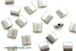 Pewter Beads / 7MM Square,Silver