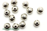 Bead, "Pewter", 8MM, Round, Antique Silver