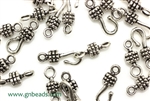 "Pewter" Clasp / 18MM Hook & Eye,Antique Silver