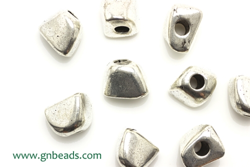 "Pewter" Beads / 8MM Nugget,Antique Silver