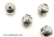 "Pewter" Beads / 12MM Round,Antique Silver
