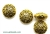 "Pewter" Beads / 15MM Large Lentil,Antique Gold