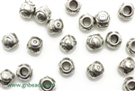"Pewter Beads" / 6MM Round,Antique Silver