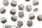 "Pewter" Beads / 8.5MM Coin,Antique Silver