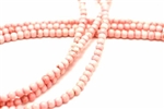 Gemstone Bead, "Turquoise", Magnesite, Round, Light Pink, 4MM